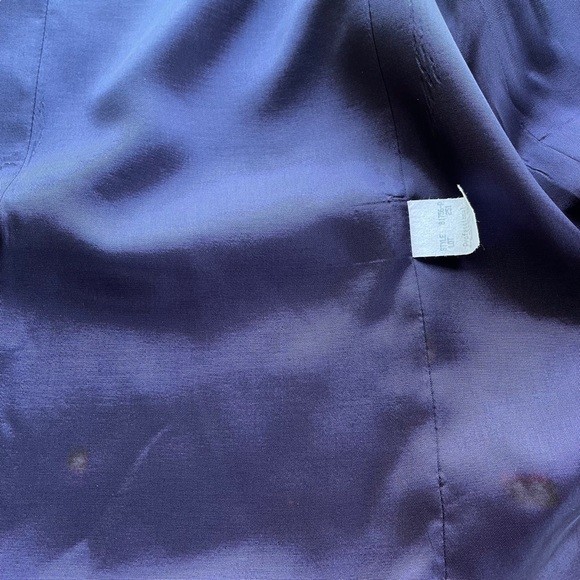 Dumas Petite Vintage Purple 100% Wool One Button Fully Lined Blazer in Size 8 - Picture 13 of 13